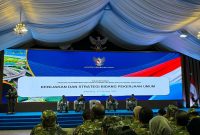 Menteri PU Saat Sampaikan Paparannya di Retreat Kepala Daerah