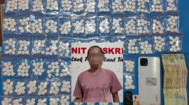 Tersangka dan Barang Bukti Obat Jenis Zenith