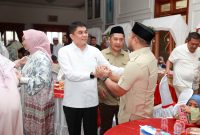 Bupati Tanah Bumbu, Andi Rudi Latif (Bang Arul), menghadiri acara Halal Bihalal yang diselenggarakan oleh Pengurus Partai Gerindra Provinsi Kalimantan Selatan, Sabtu (5/4/2025).