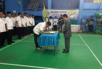 Proses Pengukuhan Pengurus Baru PBSI Kabupaten Kotabaru masa Bakti 2024-2028