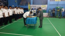 Proses Pengukuhan Pengurus Baru PBSI Kabupaten Kotabaru masa Bakti 2024-2028