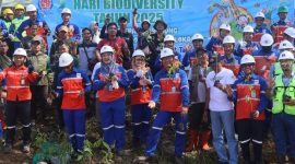 Aksi Penanaman Pohon dan Pelepasliaran sejumlah burung ke areal reklamasi tambang di Kotabaru