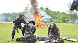 Latihan Gladi Tempur Prajurit Lanal Kotabaru