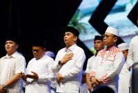 Bupati Tanah Bumbu, Andi Rudi Latif Bersama Ustad Das’ad Latif di acara Tabliqh Akbar di Pesona Budaya Tanah Bumbu