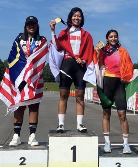 Polwan Polda Kalsel, Bripda Yunita Angelly Syahdat asal Kabupaten Kotabaru meraih juara 1 balab sepeda Diajang World Police and Fire Games (WPFG) Amerika Serikat.