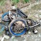 Kondisi Sepeda Motor Korban kecalakaan di Tambangulang Kabupaten Tanah Laut