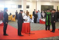 Bupati Kotabaru H Muh Rusli, Saat Lantik Sekretaris Daerah, H Eka Saprudin