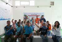 Tim Penilai Saat Kunjungi Program Air Bersih Andaru Angsana CSR PT Borneo Indobara