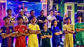 Peluncuran 7 Jersey untuk Tim Sepakbola Tanah Bumbu dibawah naungan Asosiasi Sepakbola Kabupaten (ASKAB) Tanah Bumbu, Jumat (22/8/2025) malam.