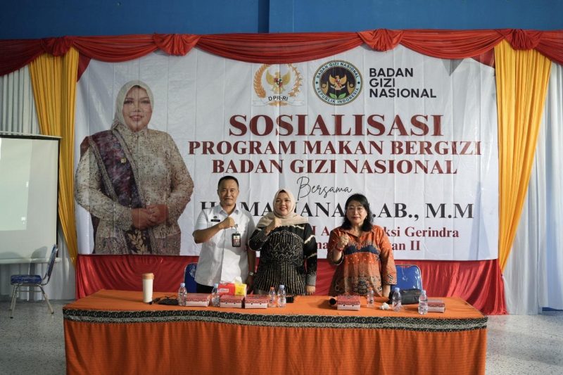 Sosialisasi MBG di Tanah Bumbu Kalimantan Selatan Yang Dibuka Secara Resmi Oleh Anggota Komisi IX DPR RI Mariana Bersama Balai Gizi Nasional