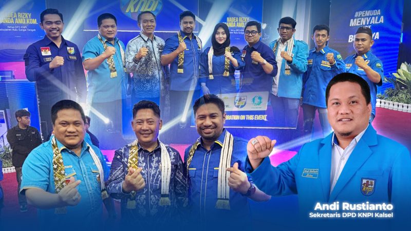 Andi Rustianto Sekretaris DPD KNPI Kalimantan Selatan, menghadiri pelantikan DPD KNPI Kabupaten Hulu Sungai Tengah