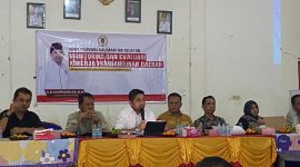 Anggota DPRD Provinsi Kalsel, M Syaripuddin, hadirkan Semua Pihak Terkait keluhan warga yang lahannya masuk kawasan hutan, pertemuan digelar di Aula Desa Pulau Panci Kotabaru, Jumat (26/9/2025).