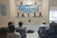 Dinas Perikanan Kotabaru bersama Dinas Kelautan dan Perikanan Provinsi Kalimantan Selatan, menggelar sosialisasi alat tangkap jaring