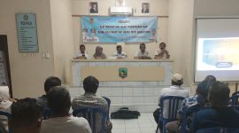 Dinas Perikanan Kotabaru bersama Dinas Kelautan dan Perikanan Provinsi Kalimantan Selatan, menggelar sosialisasi alat tangkap jaring