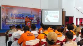 PT Indocement Tbk bersama Badan Penanggulangan Bencana Daerah Kabupaten Kotabaru menggelar kegiatan sosialisasi tentang optimalisasi Desa Tangguh Bencana melalui implementasi Strategi Hebat.