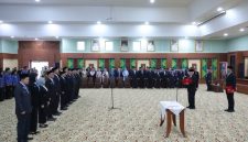 Prosesi Pengambilan Sumpah Jabatan Tinggi Pratama di Lingkupa Pemerintah Provinsi Kalimantan Selatan dipimpin Gubernur, H Muhidin