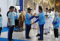 Bupati Tanah Bumbu, Andi Rudi Latif Lepas Kontingen Berangkat Porprov XII Kalsel