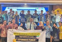 Diskominfo Provinsi Kalimantan Selatan menggelar kegiatan Sosialisasi dan Edukasi Keterbukaan Informasi Publik di Aula Bamega, Kabupaten Kotabaru