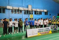 Dinas Pariwisata Pemuda dan Olahraga, secara resmi membuka Kejuaraan Bulutangkis STKIP PB Cup Competition 2025, di Gor Bamega.