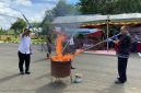 Kejaksaan Negeri Tanah Bumbu bersama Perwakilan Polres dan Pengadilan Negeri setempat, Musnahkan Barang Bukti yang sudah Inkrah.