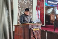 Wakil Ketua II Chairil Anwar saat bacakan hasil reses Tahap III