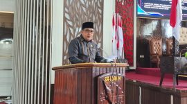 Wakil Ketua II Chairil Anwar saat bacakan hasil reses Tahap III