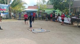 Suasana Lomba Bagasing Kampung Nelayan di Desa Sarang Tiung