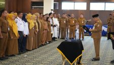 Bupati Kotabaru, H Muhammad Rusli Saat Pimpin Pelantikan Pejabat di lingkup Pemerintahan Kotabaru