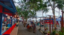 Suasana Wisata Kampung Nelayan Kotabaru