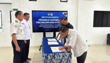 Penandatangan Kerjasama antara Kantor Imigrasi Kelas II TPI Batulicin dengan Media, Rabu (18/2/26).