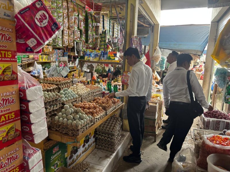 Satgas Pangan Pantau Pasar Tradisional di Kecamatan Simpang Empat Kabupaten Tanah Bumbu